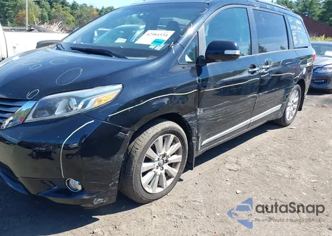 2015 Toyota Sienna Limited Premium 7 Passenger z USA, uszkodzony, nr VIN 5TDDK3DC1FS123460